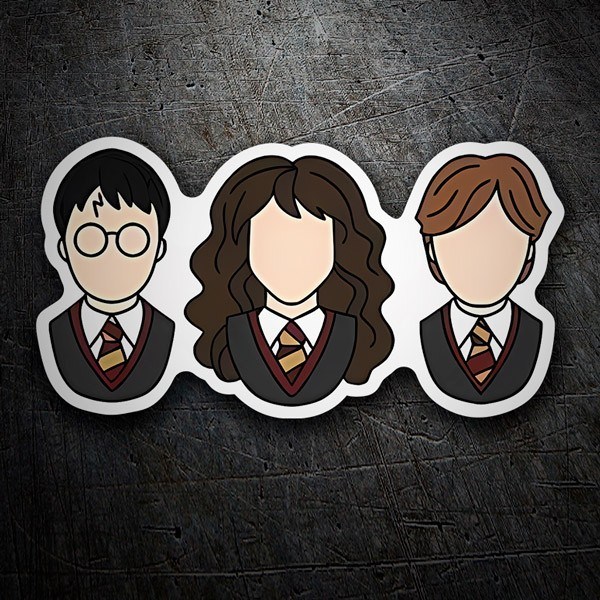 Adesivi per Auto e Moto: Harry, Hermione y Ron