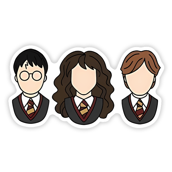 Adesivi per Auto e Moto: Harry, Hermione e Ron