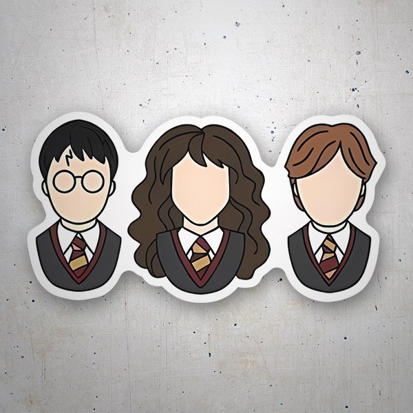Adesivi per Auto e Moto: Harry, Hermione e Ron
