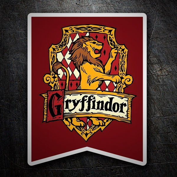 Adesivi per Auto e Moto: Gryffindor Scudo Leone