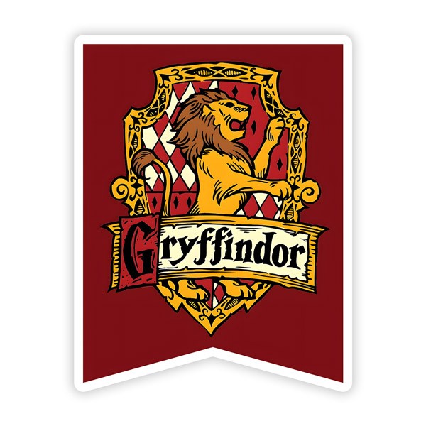 Adesivi per Auto e Moto: Gryffindor Scudo Leone