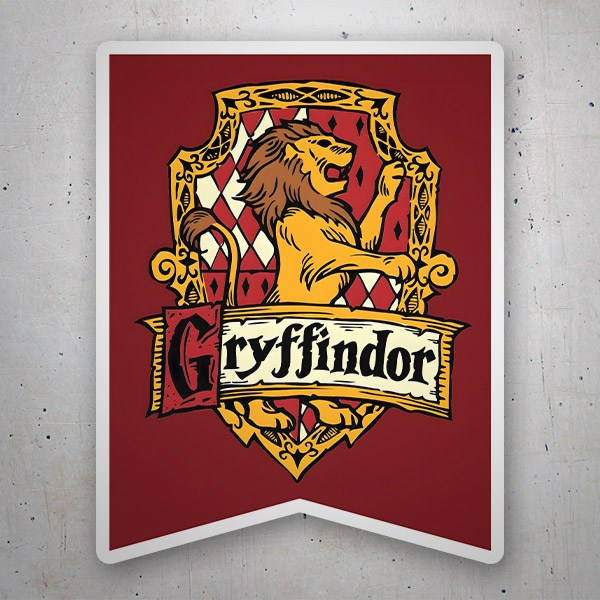 Adesivi per Auto e Moto: Gryffindor Scudo Leone