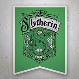 Adesivi per Auto e Moto: Emblema Slytherin in Scudo Triangolare 3
