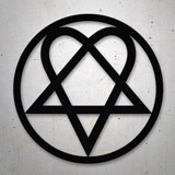 Adesivi per Auto e Moto: Heartagram Him 2