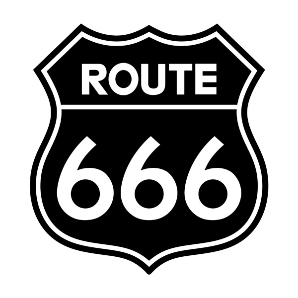Adesivi per Auto e Moto: Route 666