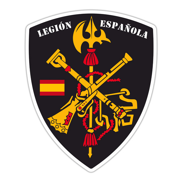 Adesivi per Auto e Moto: Stemma della Legione Spagnola