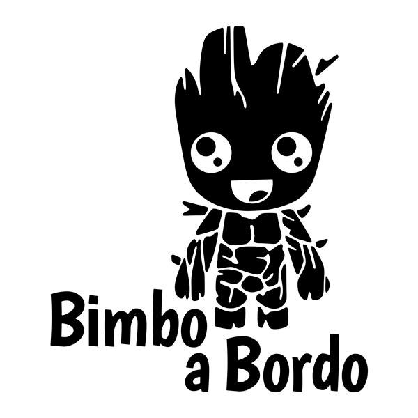 Adesivi per Auto e Moto: Groot Bimbo a Bordo