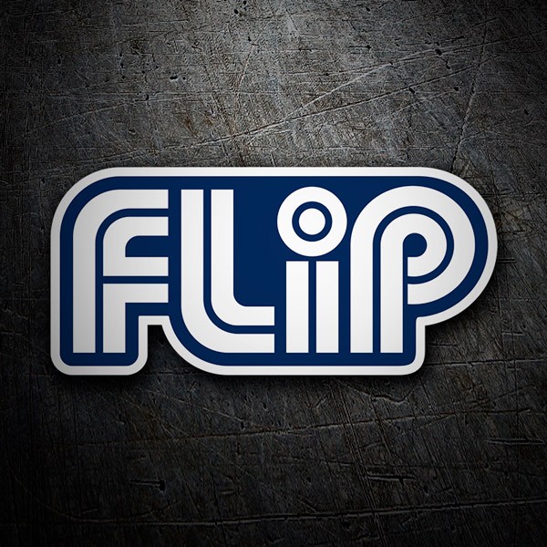 Adesivi per Auto e Moto: Flip blu