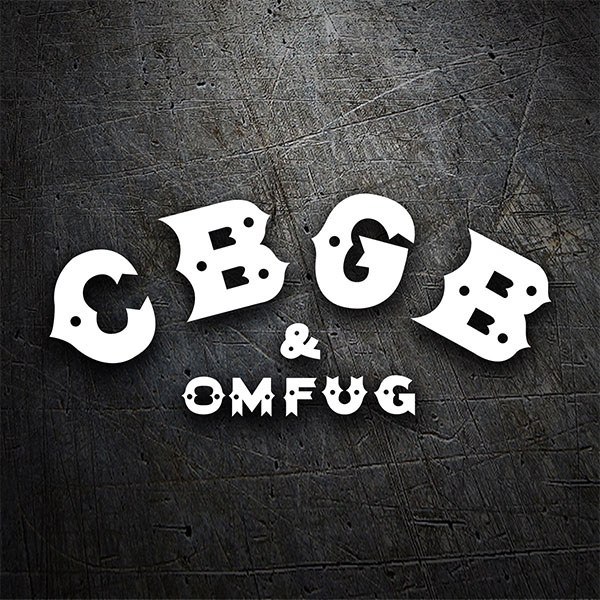 Adesivi per Auto e Moto: CBGB & OMFUG Retro