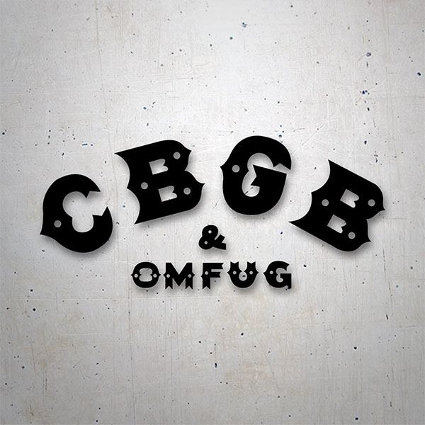 Adesivi per Auto e Moto: CBGB & OMFUG Retro