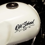 Adesivi per Auto e Moto: old School bobber 3