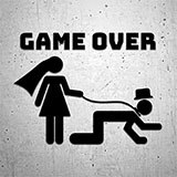 Adesivi per Auto e Moto: Matrimonio Game Over 2