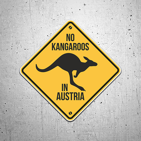 Adesivi per Auto e Moto: No kangaroos in austria