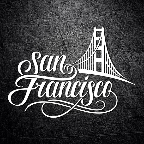 Adesivi per Auto e Moto: San francisco Golden Gate 