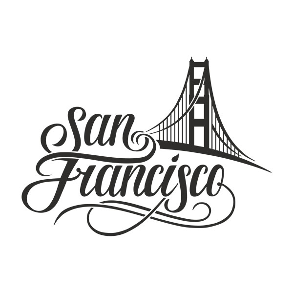 Adesivi per Auto e Moto: San francisco Golden Gate 