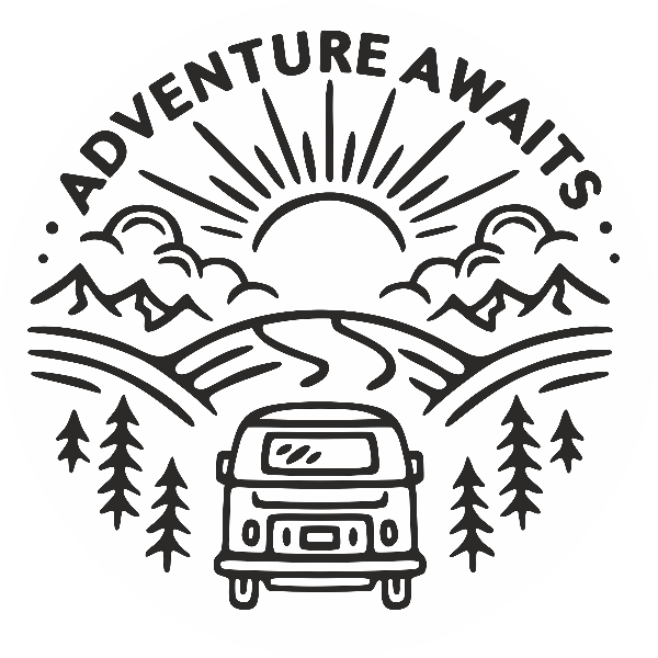 Adesivi per Auto e Moto: Adventure Awaits Travel