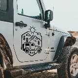 Adesivi per Auto e Moto: Jeep 4x4 2