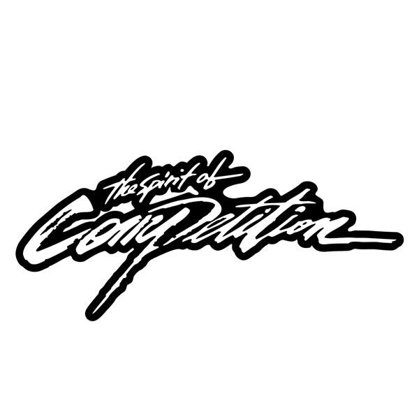 Adesivi per Auto e Moto: Spirit of Competition con Lettere Stilizzate