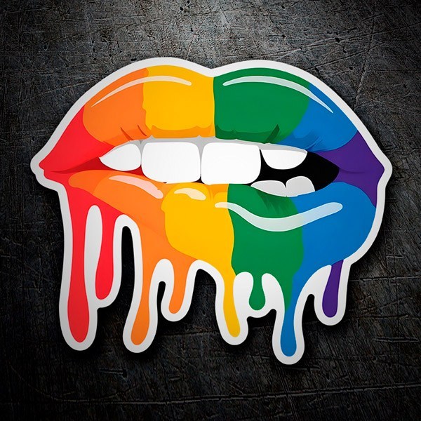 Adesivi per Auto e Moto: Labbra LGTBI 2