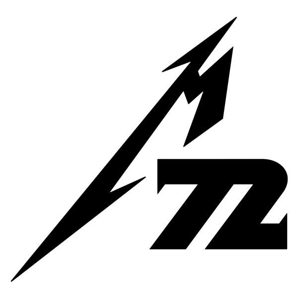 Adesivi per Auto e Moto: Logo Metallica M72