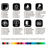 Adesivi per Auto e Moto: Numero 72 in Design Angolare con Fulmine 3