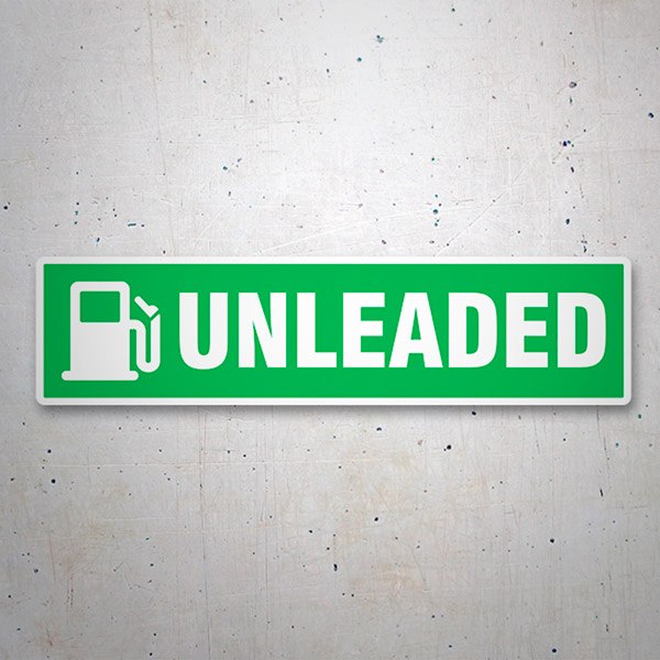 Adesivo Unleaded verde 2