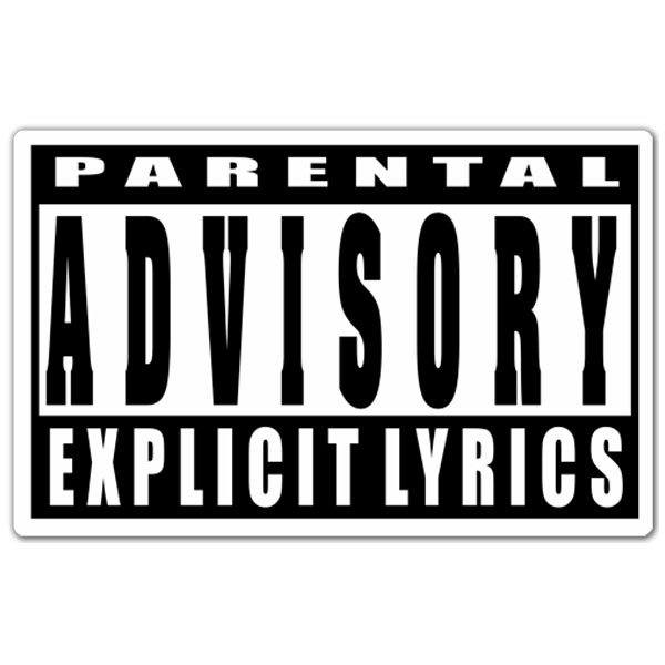 Adesivi per Auto e Moto: Parental Advisory Explicit lyrics