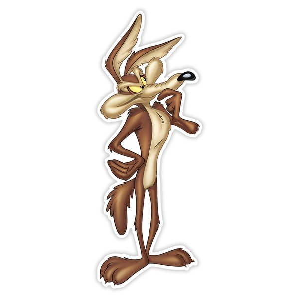 Adesivi per Auto e Moto: Sticker Coyote cartone animato