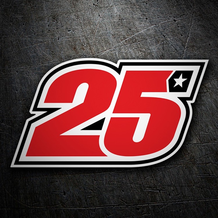 Adesivi per Auto e Moto: Sticker Maverick 25 GP per decorazione