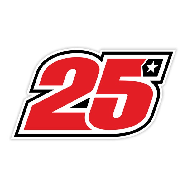 Adesivi per Auto e Moto: Sticker Maverick 25 GP per decorazione