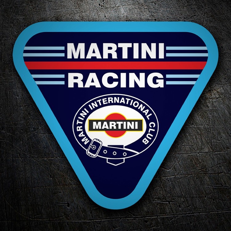 Adesivi per Auto e Moto: Martini Racing con design triangolare
