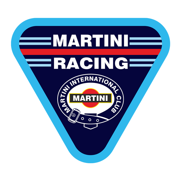 Adesivi per Auto e Moto: Martini Racing con design triangolare