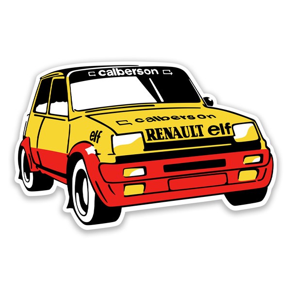 Adesivi per Auto e Moto: Design classico Renault 5 Copa Calberson