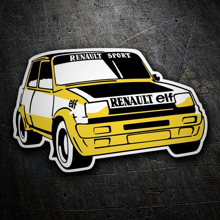 Adesivi per Auto e Moto: Renault 5 Copa Turbo con design sportivo