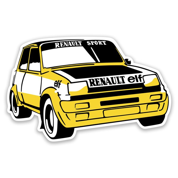 Adesivi per Auto e Moto: Renault 5 Copa Turbo con design sportivo