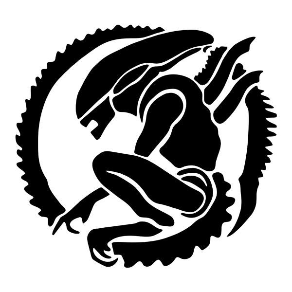 Adesivi per Auto e Moto: Adesivo Alien, pericolo interstellare, design escl