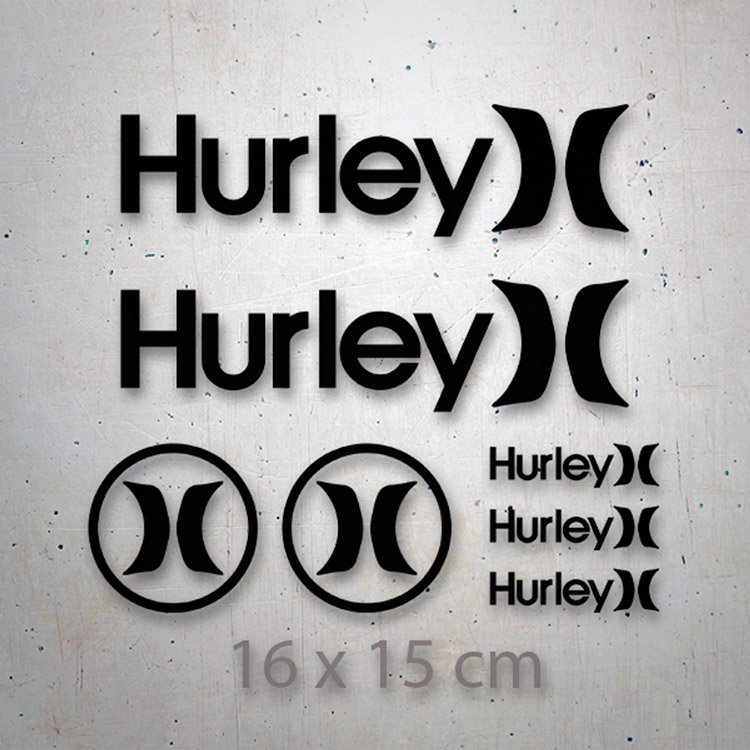 Set di 7 adesivi Hurley 2