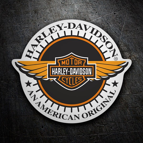 Adesivi per Auto e Moto: Harley Davidson American Original