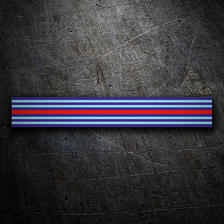 Adesivi per Auto e Moto: Strisce Martini Racing