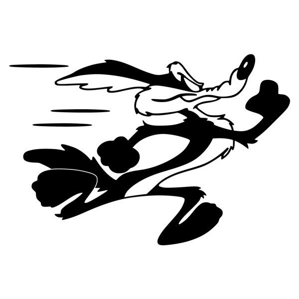 Adesivi per Auto e Moto: Coyote che corre
