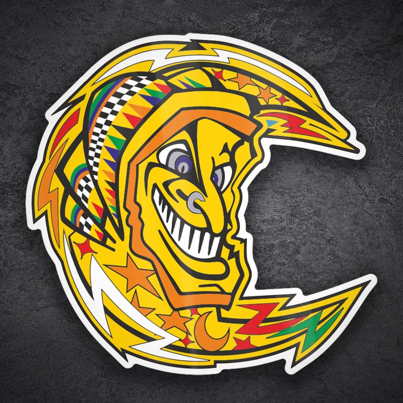 Adesivi per Auto e Moto: Luna Valentino Rossi