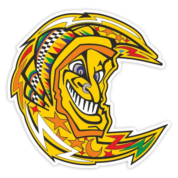 Adesivi per Auto e Moto: Luna Valentino Rossi