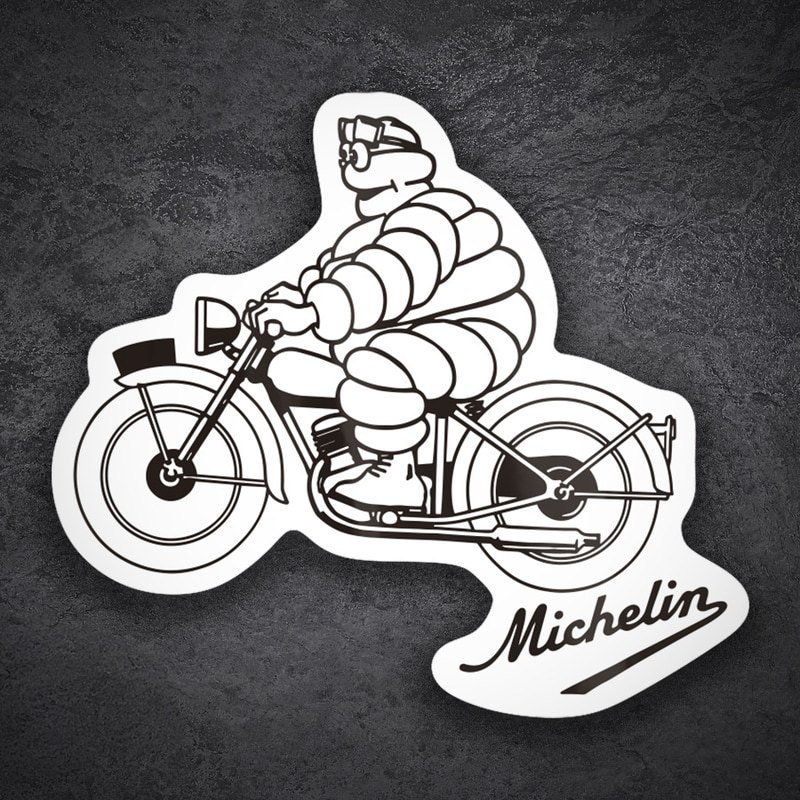 Adesivi per Auto e Moto: Michelin Moto Vintage