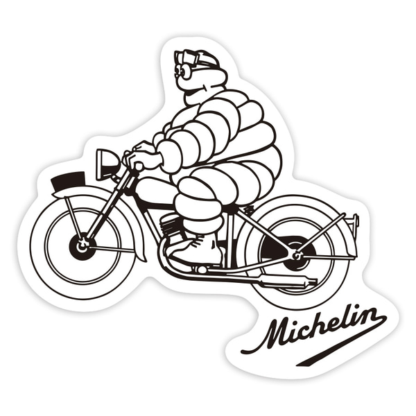 Adesivi per Auto e Moto: Michelin Moto Vintage