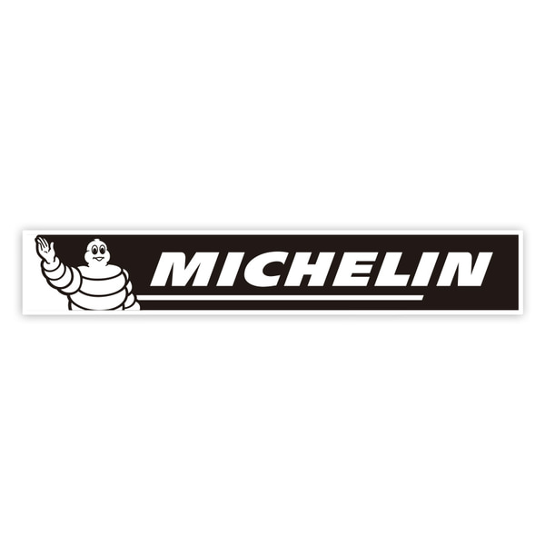 Adesivi per Auto e Moto: Michelin Saluto Bianco e Nero