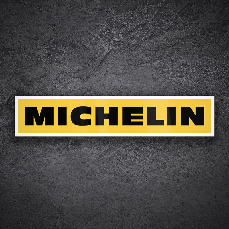 Adesivi per Auto e Moto: Michelin Giallo e Nero