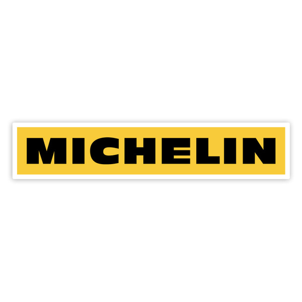 Adesivi per Auto e Moto: Michelin Giallo e Nero