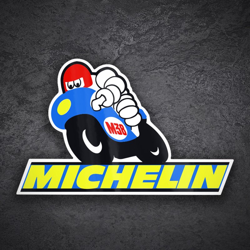 Adesivi per Auto e Moto: Michelin Moto Blu M38