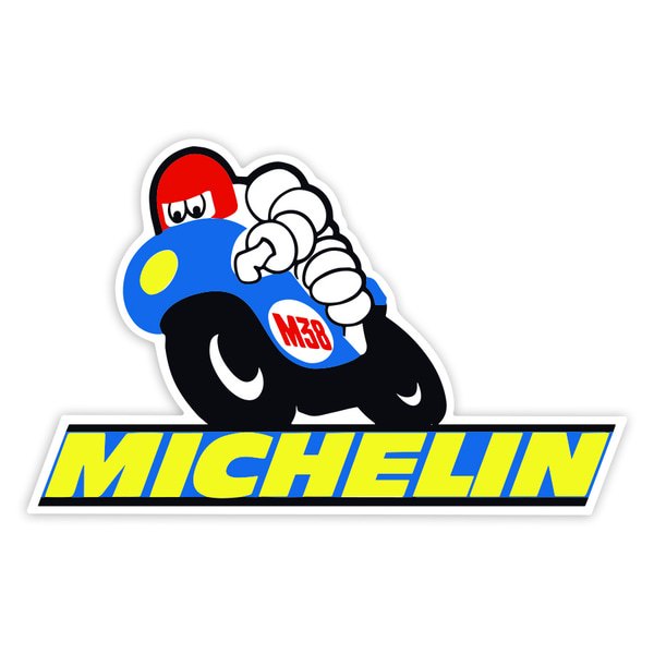 Adesivi per Auto e Moto: Michelin Moto Blu M38