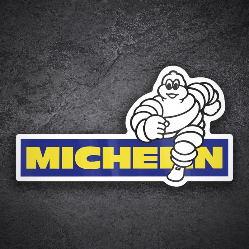 Adesivi per Auto e Moto: Michelin Corridore Blu